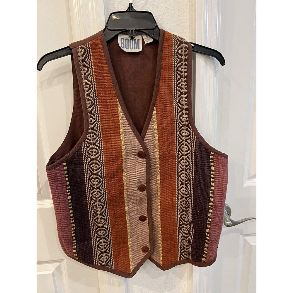 Vintage Boom Vest Small Boho Women’s Hippie Retro Fall Fashion